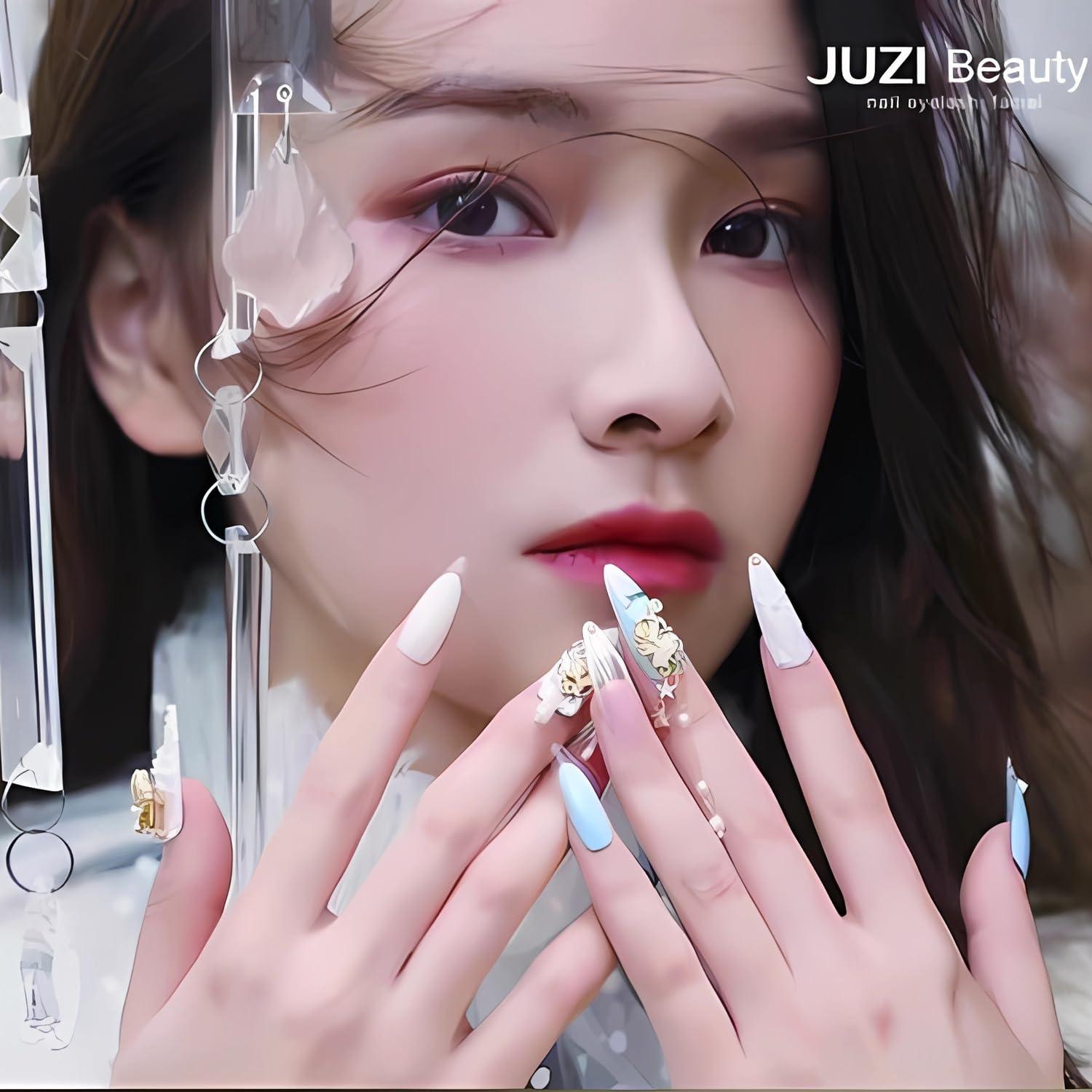 CEWEWP 24Pcs Fake Nails Short Almond Press on Nails CEWEWP White French Tip Nails for Women Real Nude Glue on Nails Short Acrylic Nails Press on Natural Gel Oval Stick on Nails Strong False Nails Set