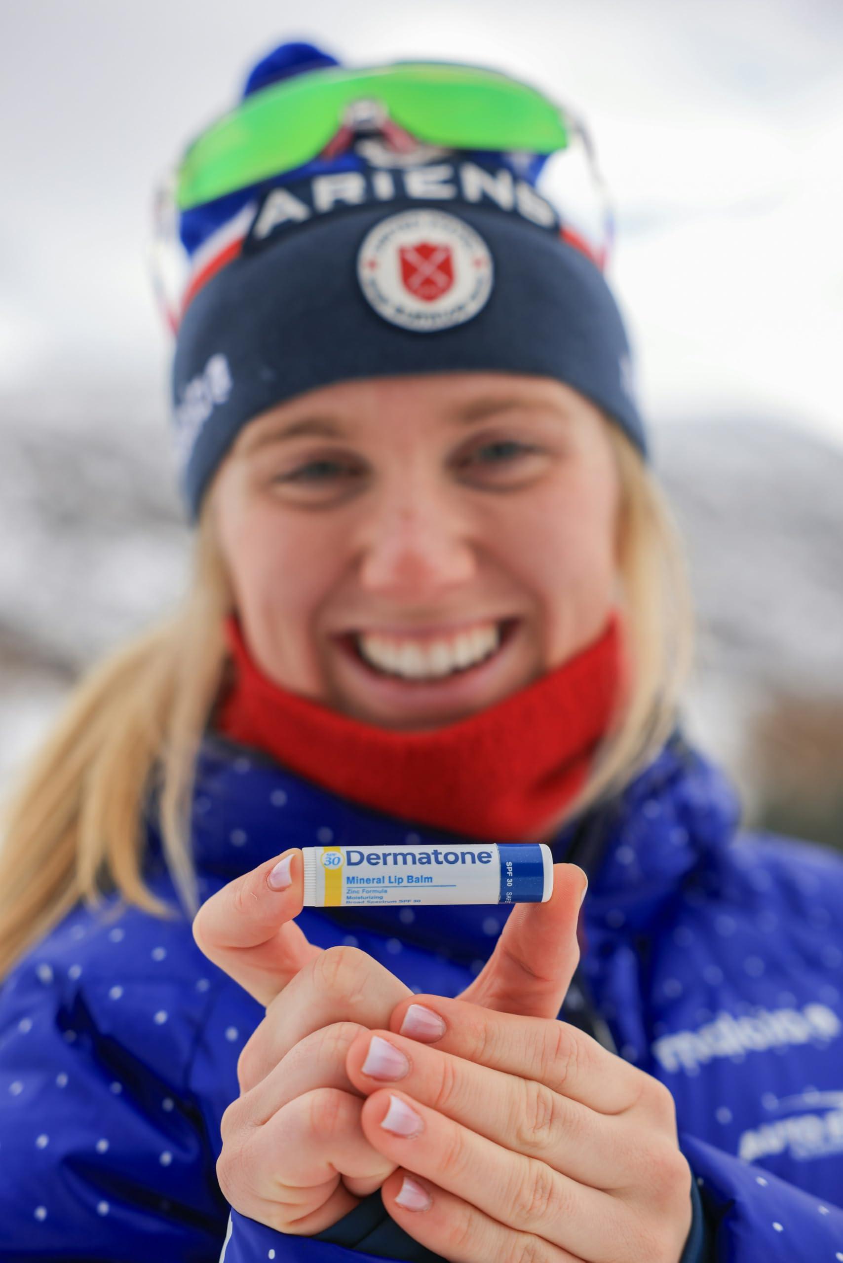 DERMATONE Dermatone Mineral Lip Balm | Moisturizing, Reef Safe, Oxybenzone Free | SPF 30 Sun Protection | Zinc Oxide Lip Sunscreen | Jojoba Seed Oil & Vitamin E | 0.15 oz (2-Pack)