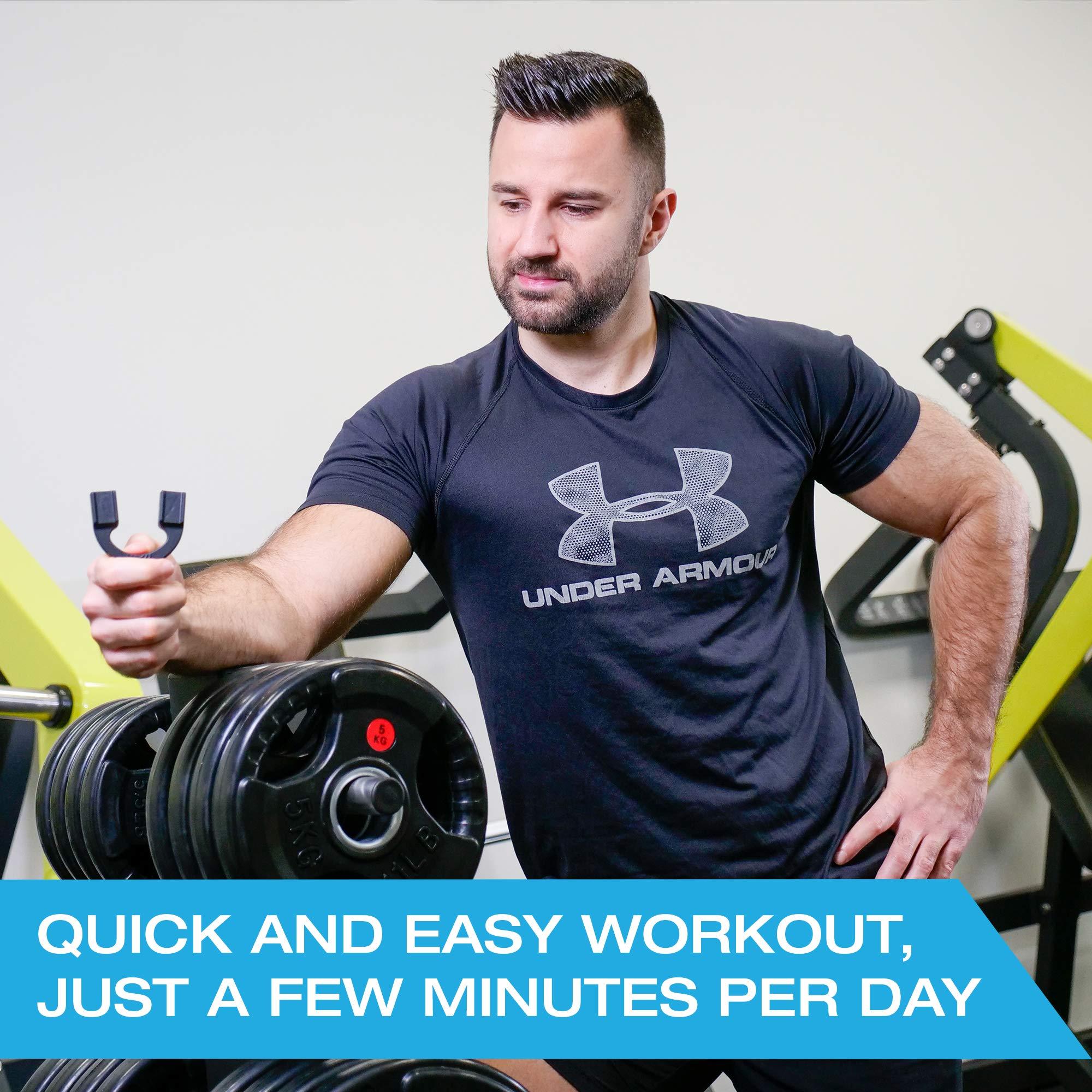 Tilcare Tilcare Jawline Exerciser Jaw Exerciser for Men and Women That Helps to Workout Your Jaw, Neck and Tone Your face with Exercise - Face Slimmer That Will Chisel Your Jawline - Elite Level 70lb