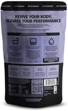 Coach Soak 3 Pack Bundle: Coach Soak Recovery Bath Soak, Epsom Salt Bulk, Bath Salts Bulk, 3 Pack Bundle, Total of 9 Pounds (Eucalyptus, Lavender, Citrus)