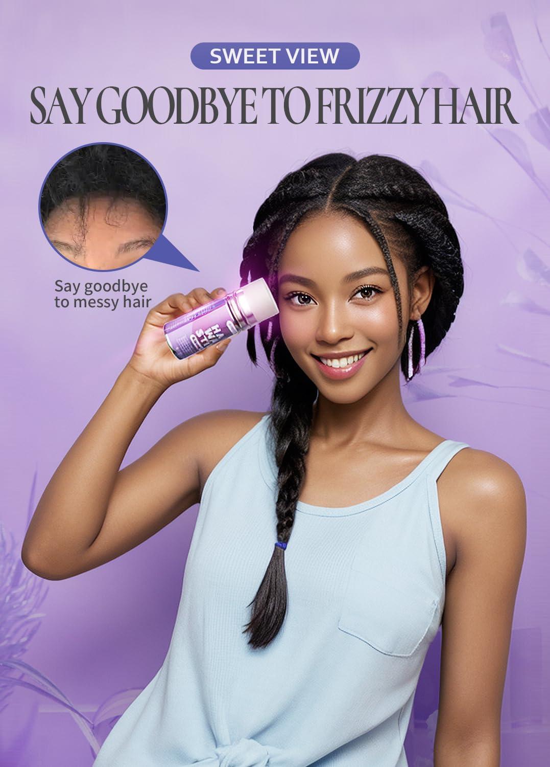 SWEET VIEW SWEET VIEW 2PCS Hair Wax Stick, Flexible Hold Fly Away Hair Tamer, Slick Back Hair Gel/Cream for Sleek Ponytail, Smooth Flyaways & Frizz, Hair Styling Accessorie Pomade Balm for Toddler, Kid