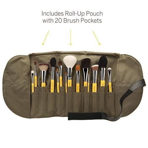 BDELLIUM TOOLS Bdellium Tools Professional Makeup Brush Studio Series - The Collection 14pc. Brush Set with Roll-Up Pouch