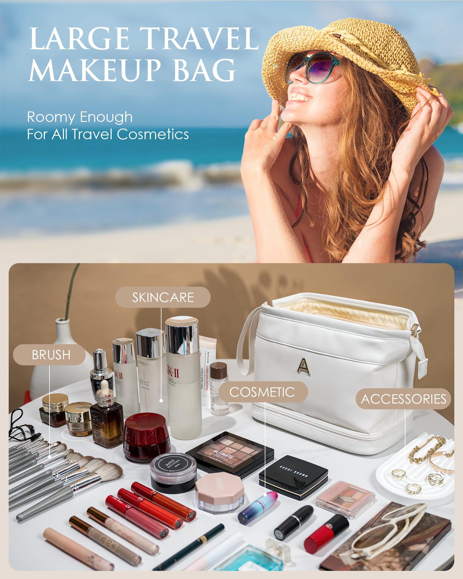 Vogewood Vogewood Initial Large Makeup Bag + Personalized Cosmetic Bag