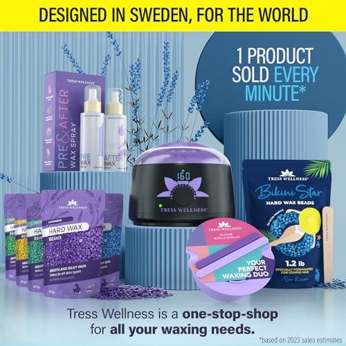 Tress Wellness Tress Wellness Hard wax beads for hair removal - For sensitive skin - Bikini Star 1.2lb