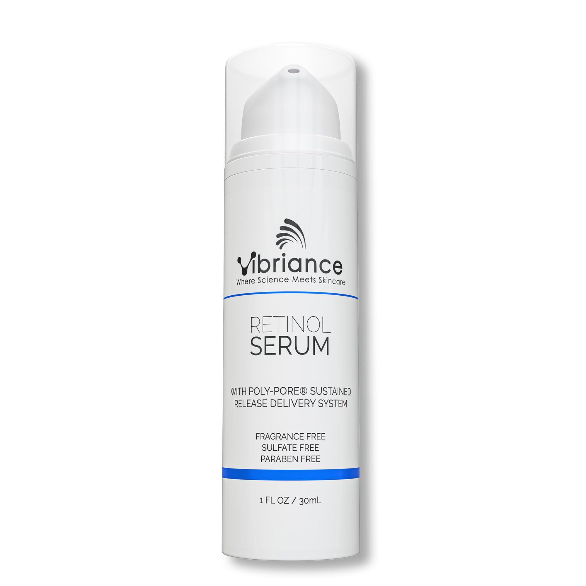 Vibriance Vibriance Retinol Serum for Face - Reduces Appearance of Deep Wrinkles and Large Pores, Enhances Tone, Improves Complexion - Sensitive, Mature Skin Night Cream - 1 fl oz