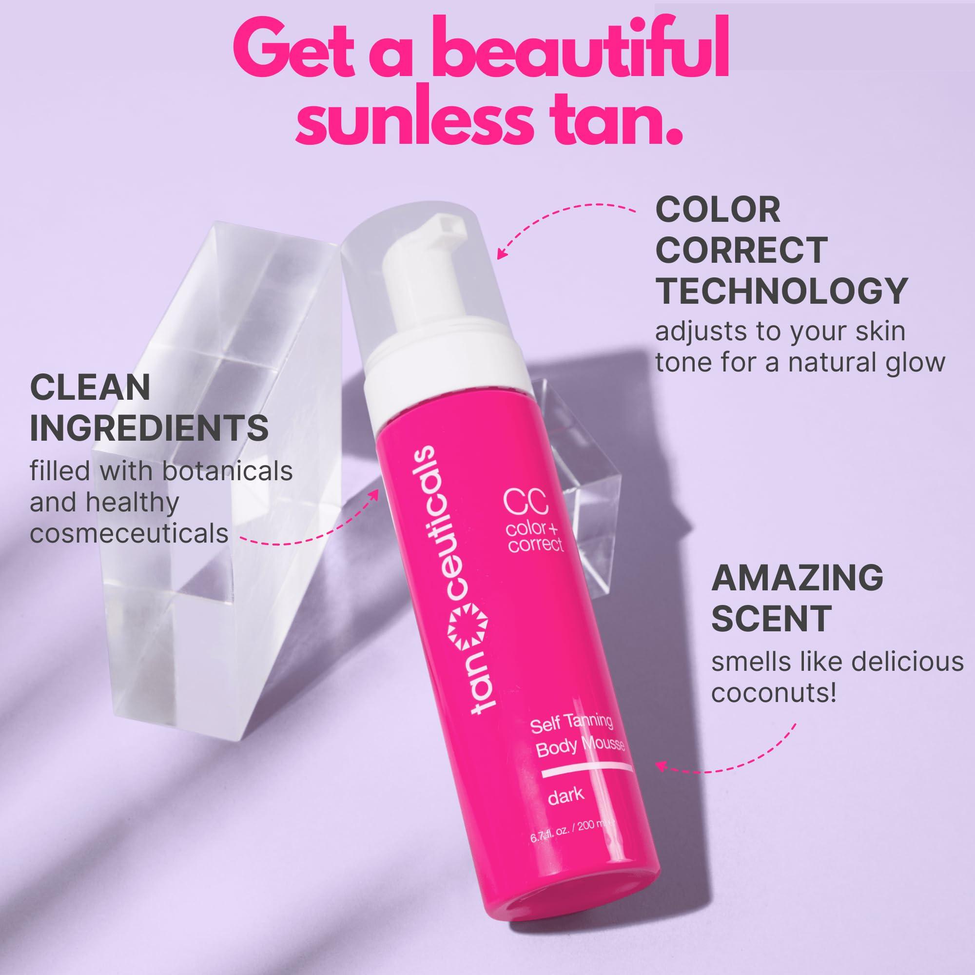 Tanceuticals Tanceuticals Mousse Self Tanning Kit, Dark Shade