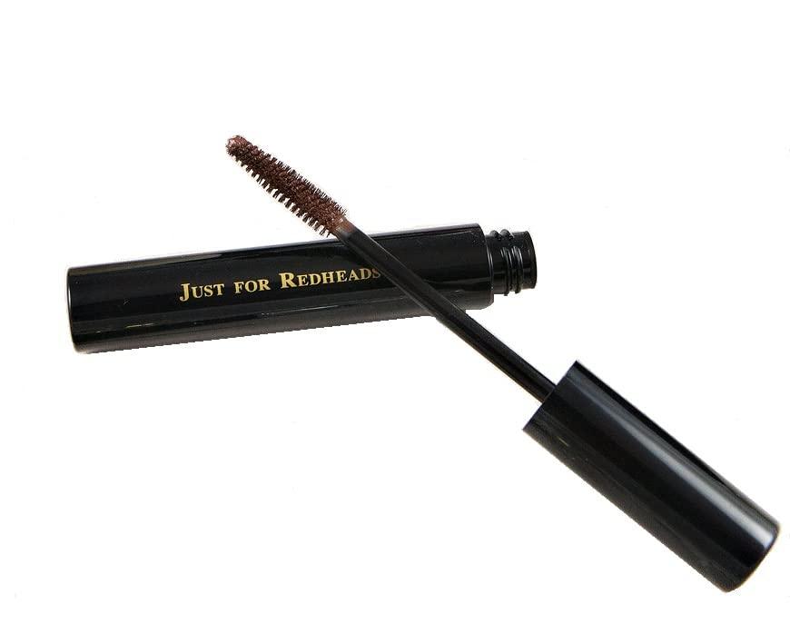 JUST FOR REDHEADS Just for Redheads Spice Supreme Waterproof Mascara - Designed for Redheads, Lengthens and Adds Volume, Great for Blondes, Smudge-Proof, Cruelty Free, Evenly Coats, Warm Cinnamon Tint - Made in the USA