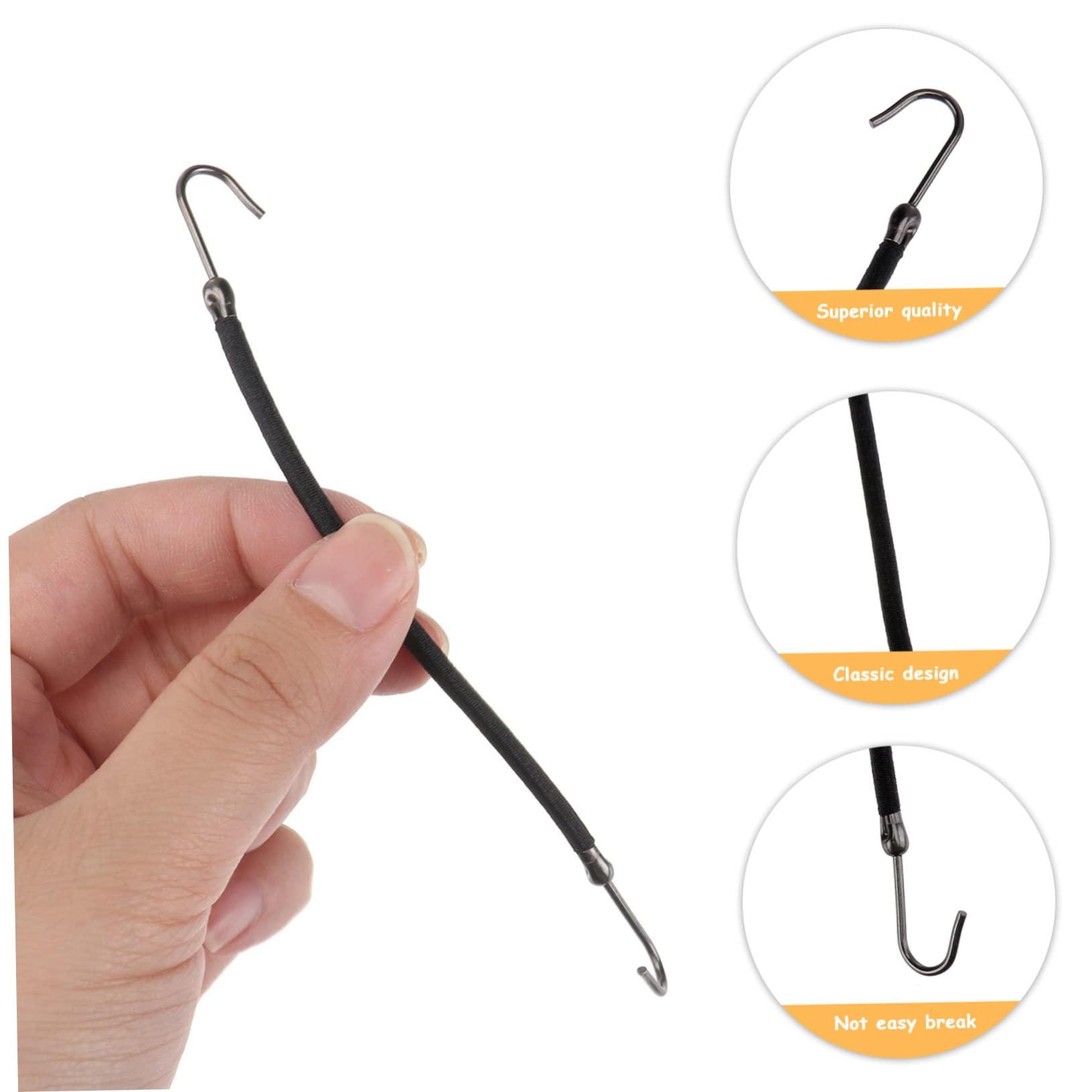 FRCOLOR FRCOLOR 120 Pcs Ponytail Elastic Bands Hook Bungee Hair Tie Hook Elastic Hair Bands Hooks Hair Cord Hair Ties with Hooks Bungee Bands Hair Hooks Rubber Bands Bulk Bride The Bubble Headgear