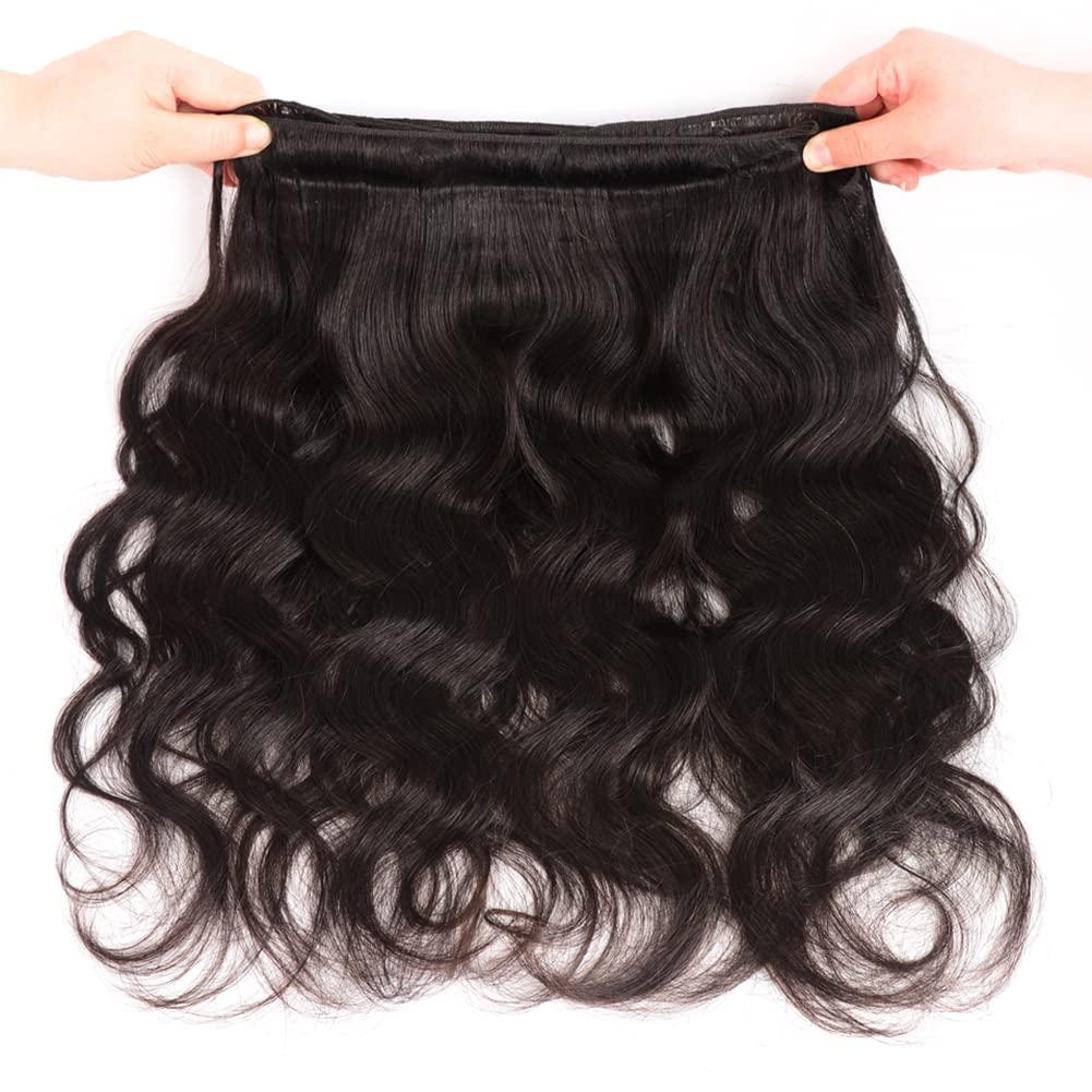 Beauty Queen Beauty Queen 16A Body Wave Bundles Human Hair (22 20 18 Inch) 100% Unprocessed Virgin Remy Human Hair 3 Bundles Full And Thick Quick Weave Hair Bundles Natural Color Hair Extensions