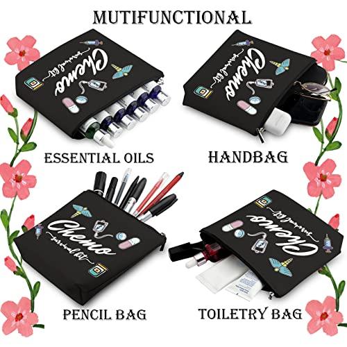 WCGXKO WCGXKO Chemo Care Package for Women Chemo Survival Kit Chemotherapy Treatment Zipper Pouch Bag (survival kit Chemo black)