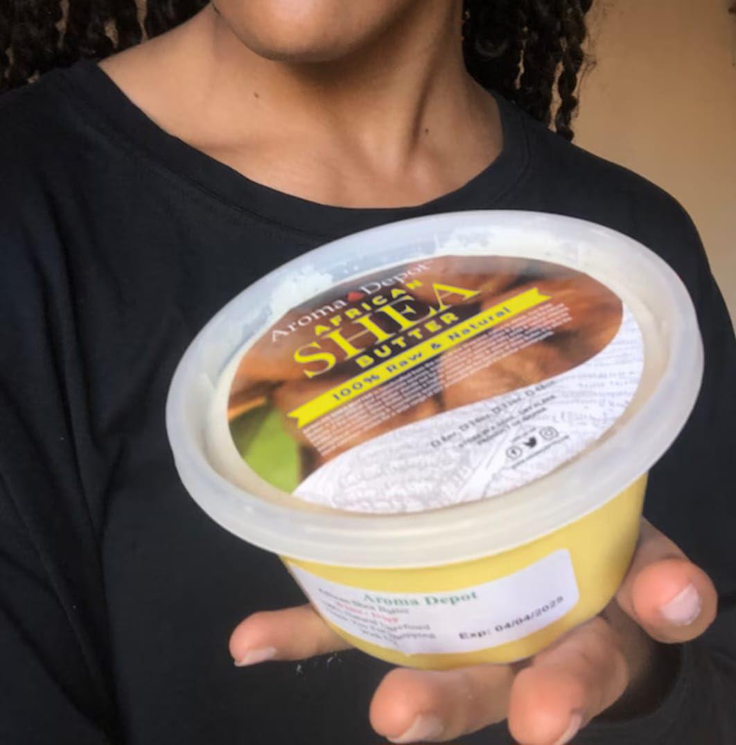 Aroma Depot Aroma Depot Raw African Shea Butter 10 lb. Yellow Grade A 100% Pure Natural Unrefined Fresh Moisturizing, Ideal for Dry and Cracked Skin. Can be use in Body, Hair, and Face.