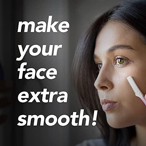 Favy FAVY Facial Beauty Dermaplane Razor – 3 PACK, Multipurpose Skin Exfoliator and Eyebrow Trimmer, Smooth Clear Skin, Flawless Makeup Application, Peach Fuzz Remover, Men and Women Dermaplaning Tool