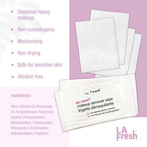 La Fresh La Fresh Makeup Remover Cleansing Face Wipes Case of 600ct Facial Towelettes with Vitamin E for Waterproof Makeup
