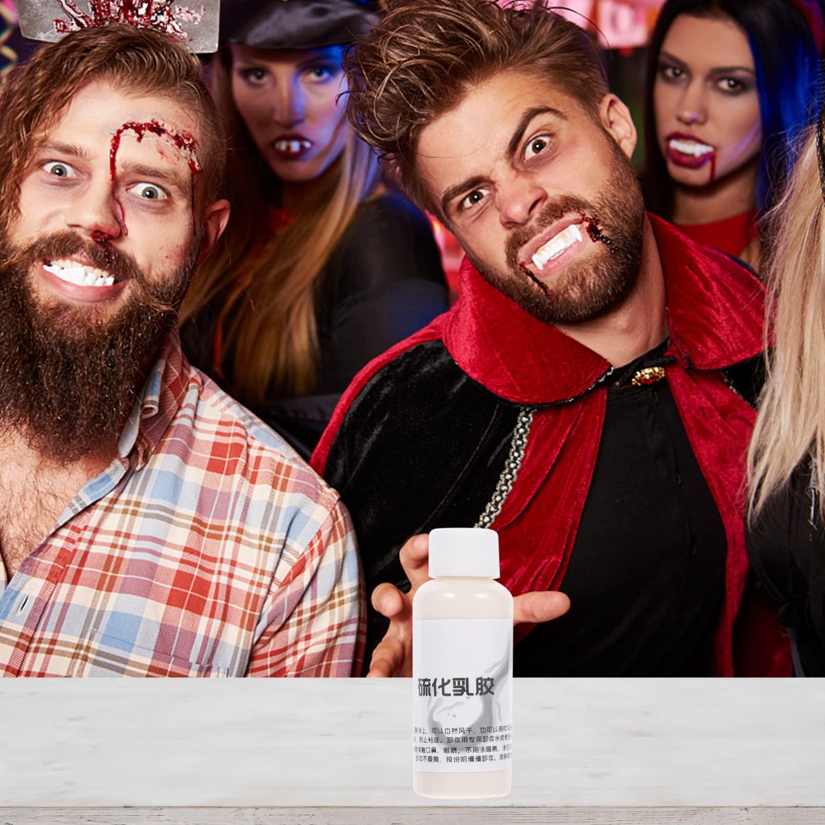 Healvian Healvian Makeup Liquid Latex,Halloween Latex Makeup,Halloween Old Age Wrinkle Makeup Latex for Performance Cosplay,Adhesive Latex for Halloween, Cosplay, Movie Makeup