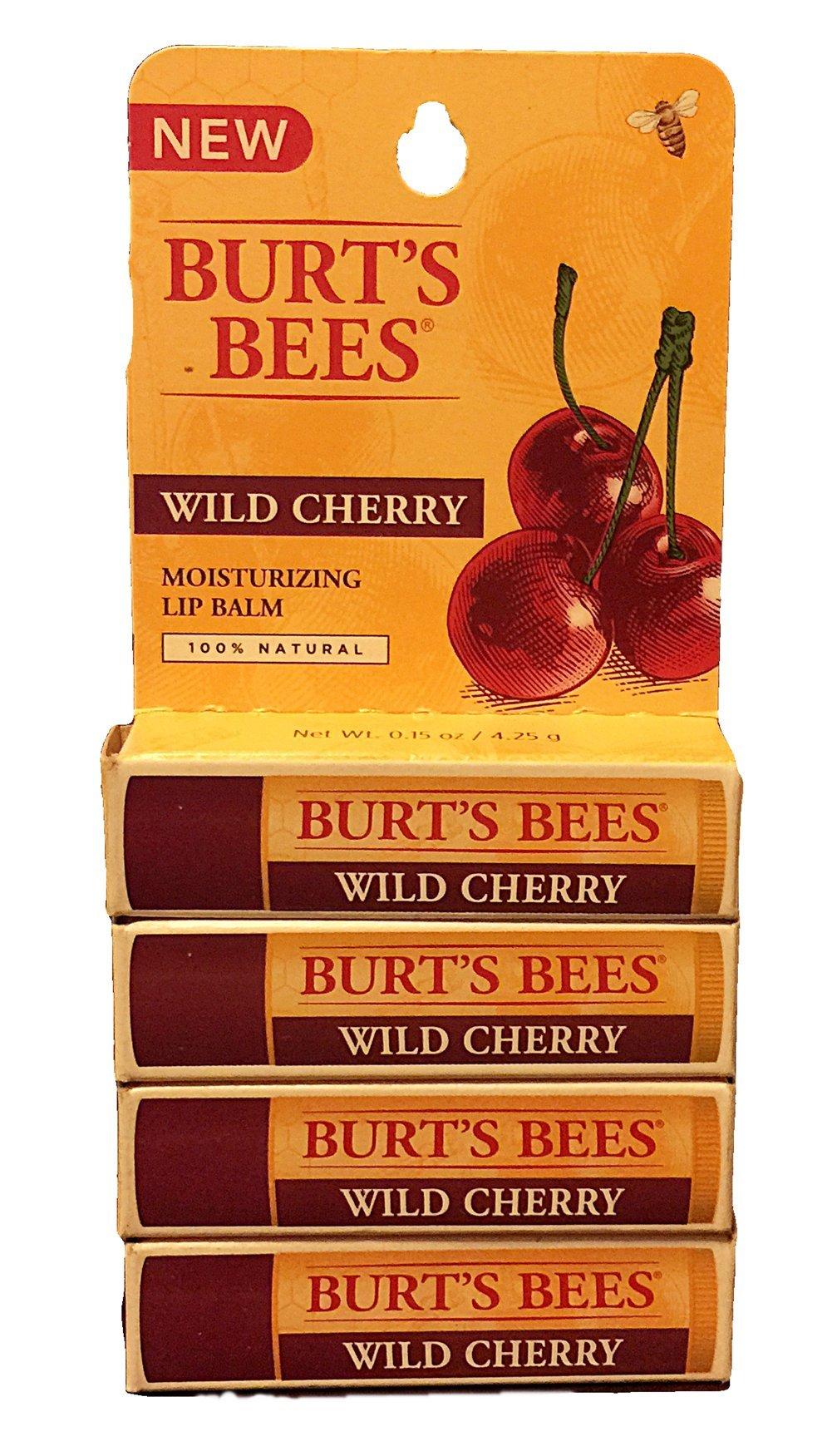 Burt's Bees Burt's Bees Wild Cherry Moisturizing Lip Balm 0.15 oz 4 Pack