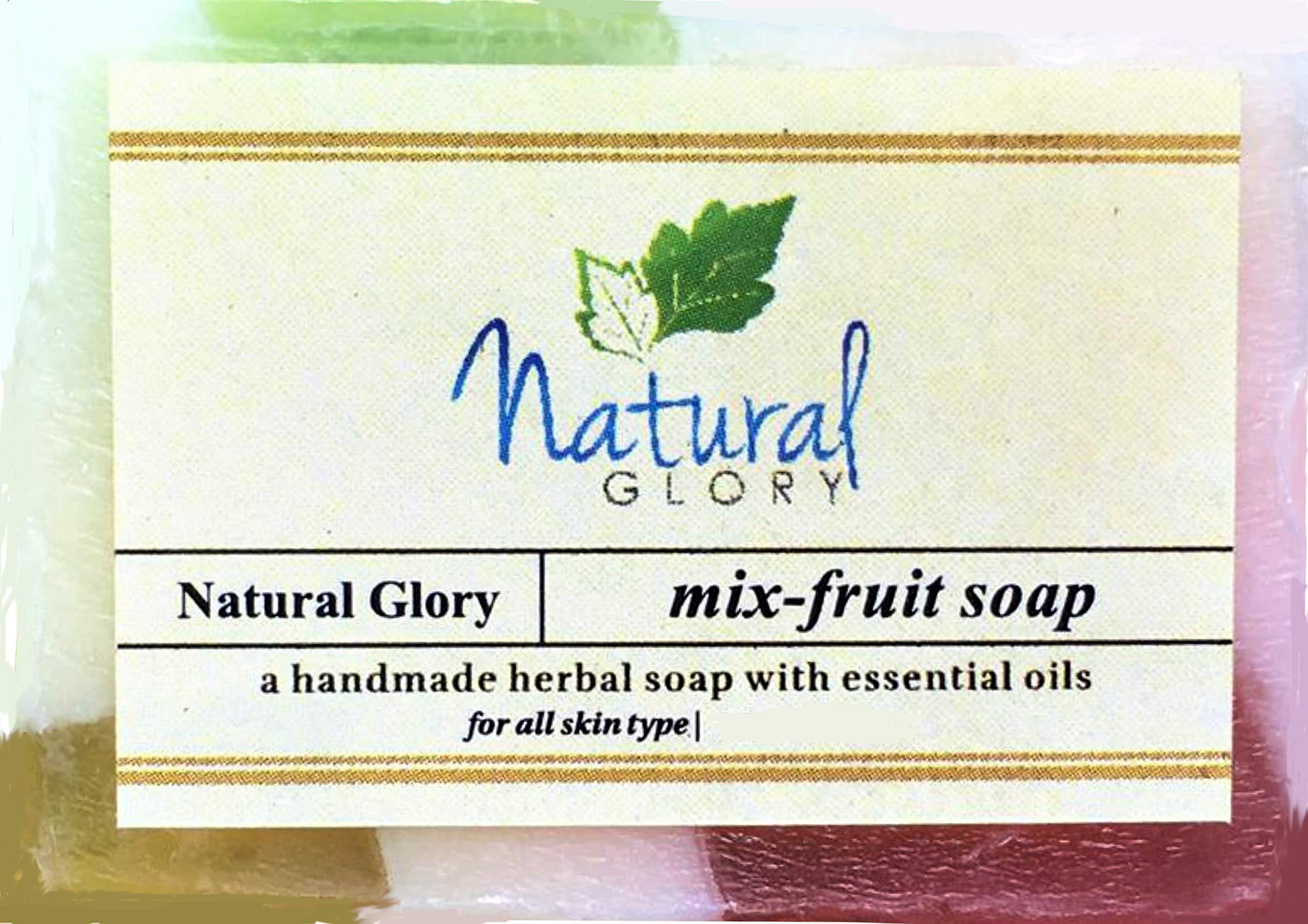 Natural Glory Natural Glory Mix Fruit Soap Set of 4 Soaps Bar