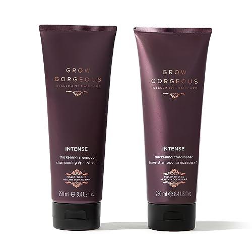 Grow Gorgeous Grow Gorgeous Intense Thickening Hair Shampoo - With Biotin and Niacinamide - Caffeine-enriched - For Thicker and Healthier Hair - Vegan, 8.45 fl oz