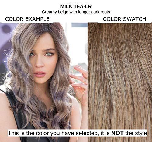 Rene of Paris & Christy's Wigs Bundle - 8 items: Lennox Wig by Rene of Paris, Christy's Wigs Q & A Booklet, 2oz Travel Size Wig Shampoo, Conditioning Spray, Flexible Spray, HD Smooth, Wide Tooth Comb & Wig Cap - Milk Tea-LR