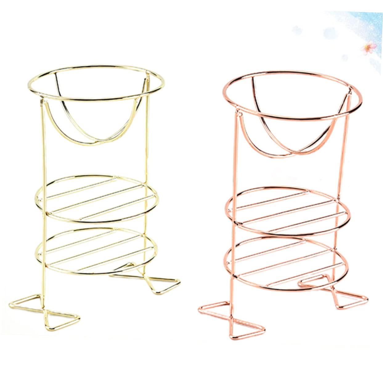 CANIGHT CANIGHT Powder Puff Organizer Set Makeup Powder Puff Stand Cup Tray and Rack Storage for Beauty Tools