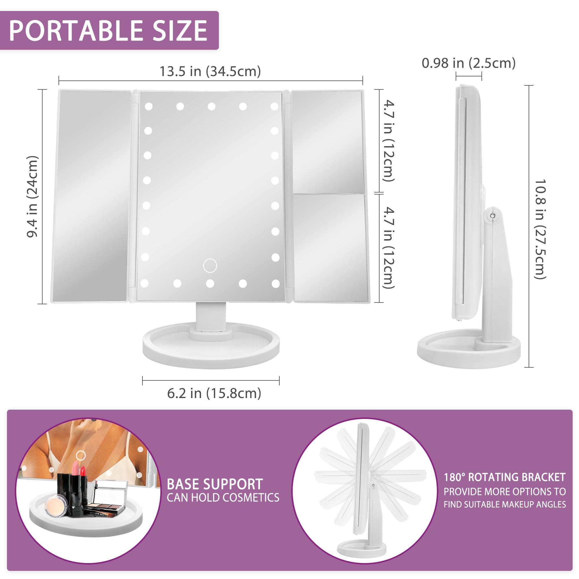 Hexagram Hexagram Christmas Mom Gifts, Gifts for Mom from Daughter, Mom Gifts for Christmas, Best Mom Gifts from Son - Christmas Mom Makeup Gifts - Mom Make up Mirror with Lights Gifts