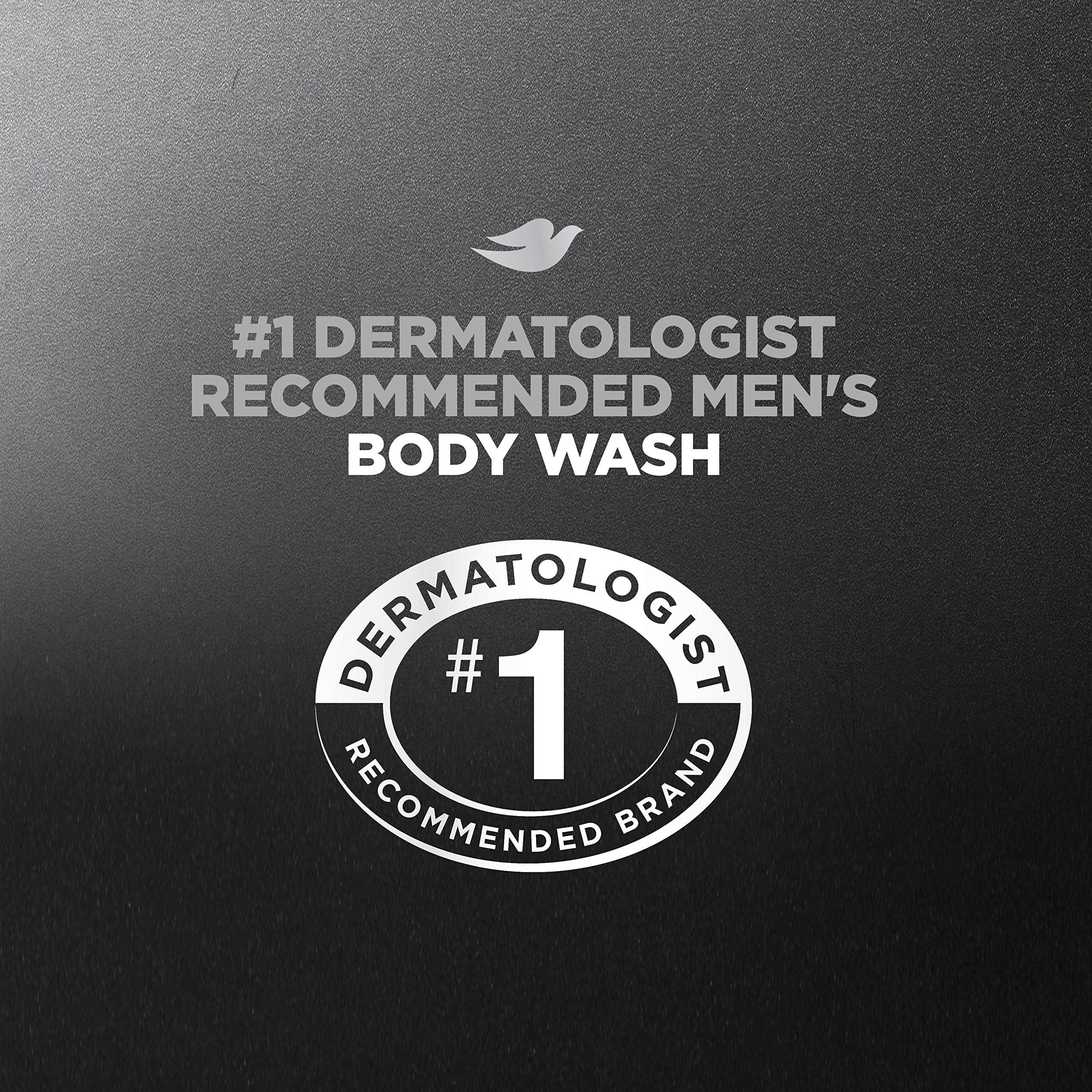 DOVE MEN + CARE DOVE MEN + CARE Elements Body Wash Charcoal + Clay, Effectively Washes Away Bacteria While Nourishing Your Skin, Gray, 18 Fl Oz