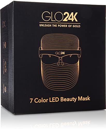 GLO24K UNLEASH THE POWER OF GOLD GLO24K 7 Color L E D Face Beauty Mask