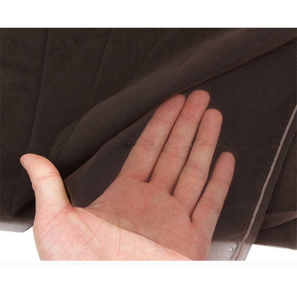 LesafeV LesafeV Swiss Lace For Wig Making 1 Pcs Lace Front Hair Net 1/4 Yard Weaving Wigs Foundation Toupee Frontal Closure Net For Making Wigs 2# Gray