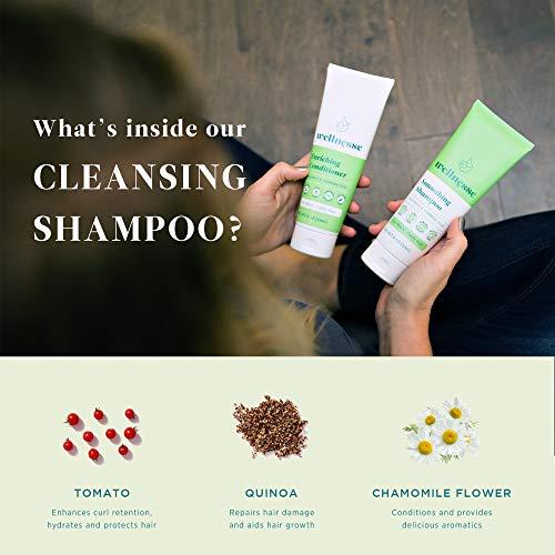 Wellnesse Wellnesse: Smoothing Shampoo - For Wavy, Curly Hair - 8 oz - Coconut and Verbena Leaf - Moisturizing, Curl Active Formula - Cruelty-Free, Non-GMO, No Parabens, Sulfates, Silicone