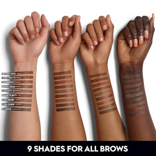 URBAN DECAY Urban Decay Big Bush Volumizing Tinted Brow Gel (Caf Kitty - Warm Medium Brown), Waterproof, Smudge-Resistant, Flake-Resistant, Buildable Brow Gel Fibers, Up to 24 HR Hold - 0.19 fl oz