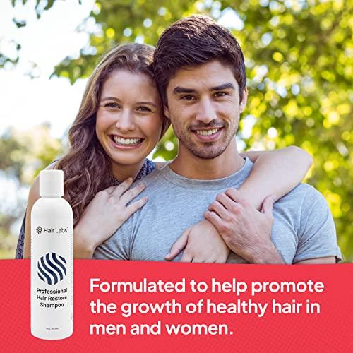Hair Labs Hair Labs Professional Strength Hair Restore Shampoo, 8 Fl Oz | Extra Potent Hair Loss Shampoo for Women & Men Nourishes Scalp and Stimulates Growth | Champu para la Caida del Cabello y Crecimiento
