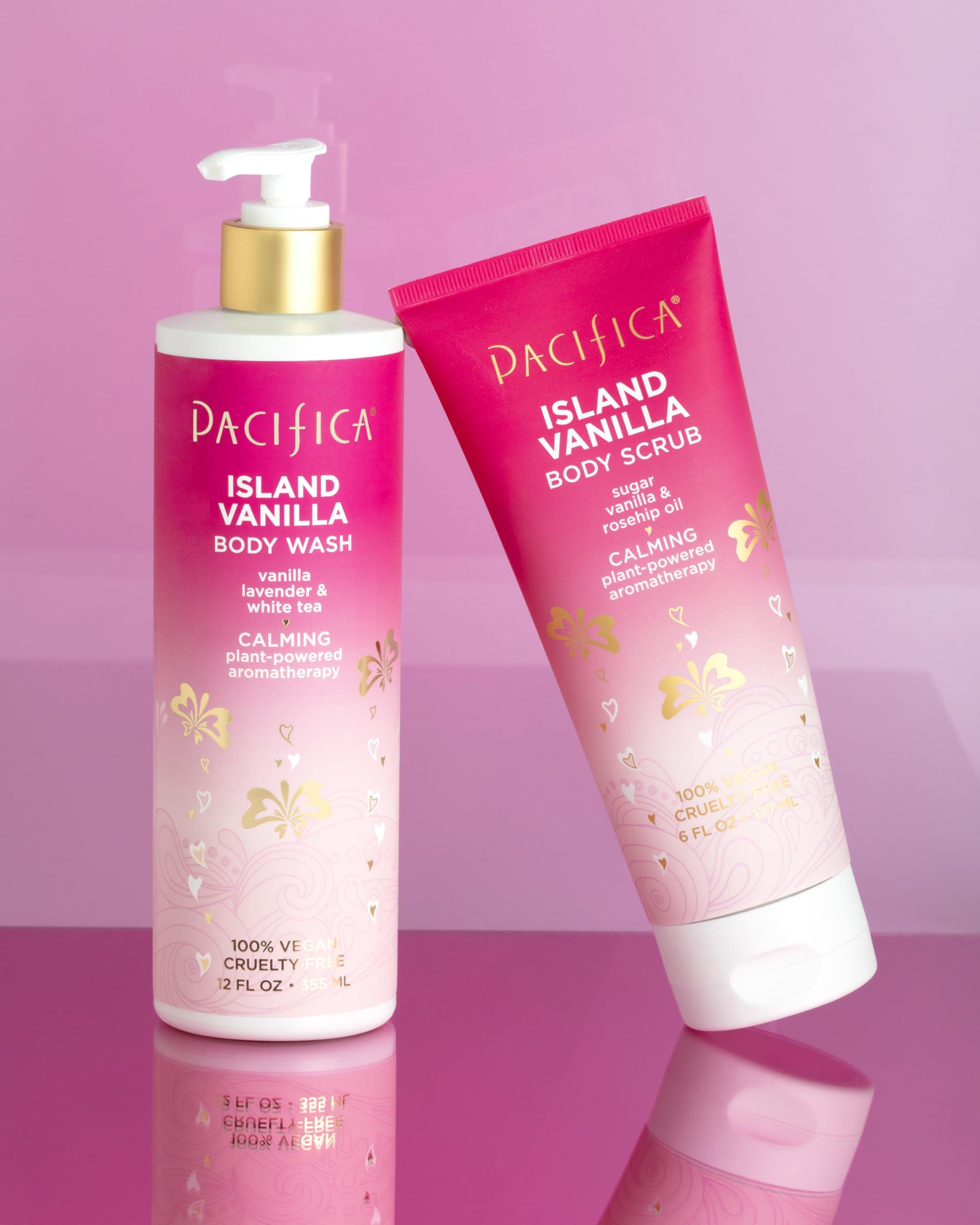 Pacifica Pacifica Body Lotion - Island Vanilla Body Moisturizer - Plant Powered Aromatherapy - Tropical Vanilla Coconut Scent -w/Vitamin E, Almond Oil & Coconut Water Vegan & Cruelty-Free Dermatologist Tested