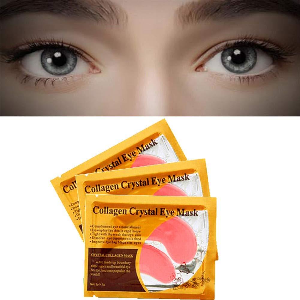 Adofect Adofect 30 Pairs Pink Eye Mask Collagen Eye Gel Pads Under Eye Patches Mask for Puffiness and Dark Circle Under Eye Patches for Women and Men