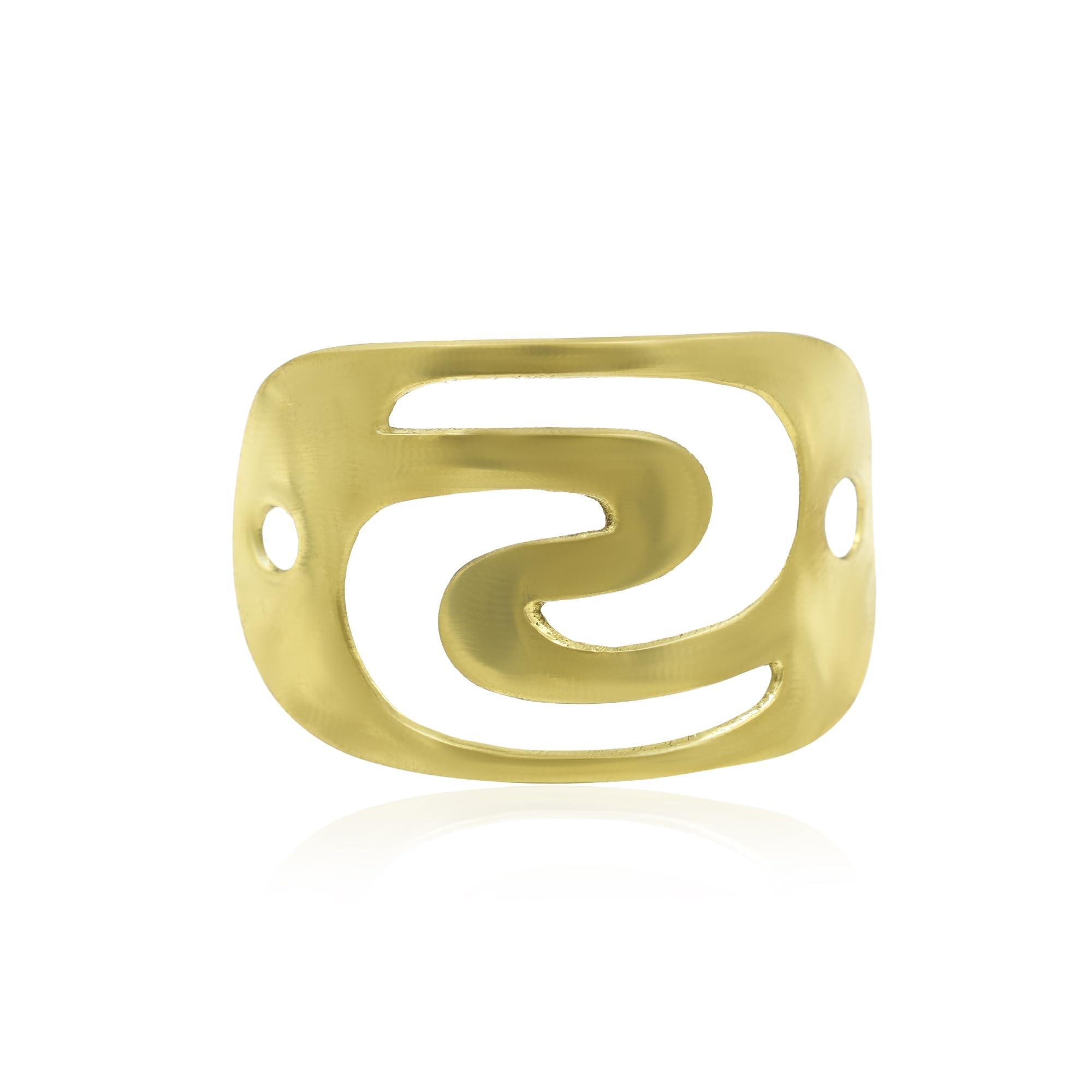 BEADS UNIVERSAL Long Hair Pin Bun Holder for Women Metal Fork Sticks Hair Pins for Buns French Clip Hair Cuff Hammered Stick Chopsticks Clip Pin (Size 2.75X1.75 Inch, Rose Gold Plated)