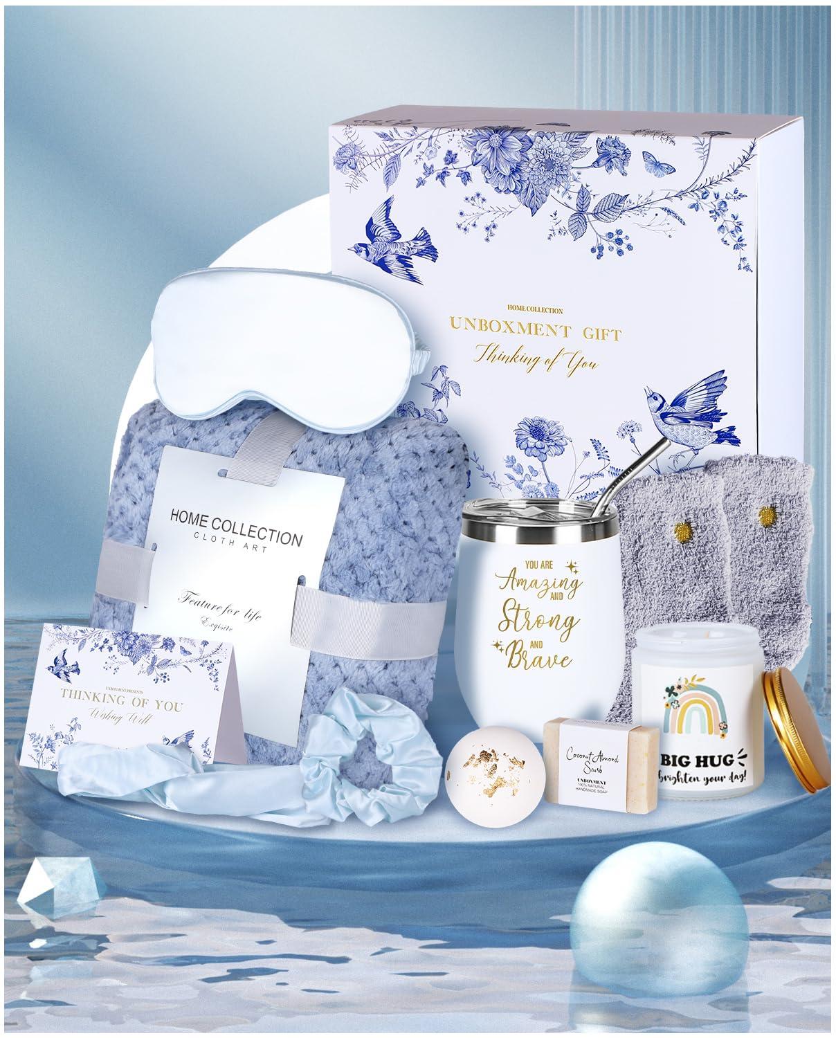 UNBOXMENT UNBOXMENT CARE PACKAGE FOR MEN AND WOMEN, FEEL BETTER GIFTS, GET WELL SOON GIFT BASKETS