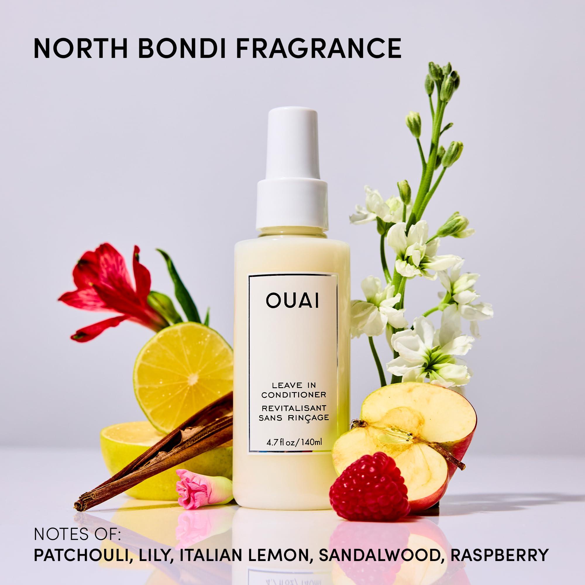 OUAI Haircare OUAI Leave In Conditioner & Heat Protectant Spray - Prime Hair for Style, Smooth Flyaways, Add Shine and Use as Detangling Spray - No Parabens, Sulfates or Phthalates (1.5 oz)