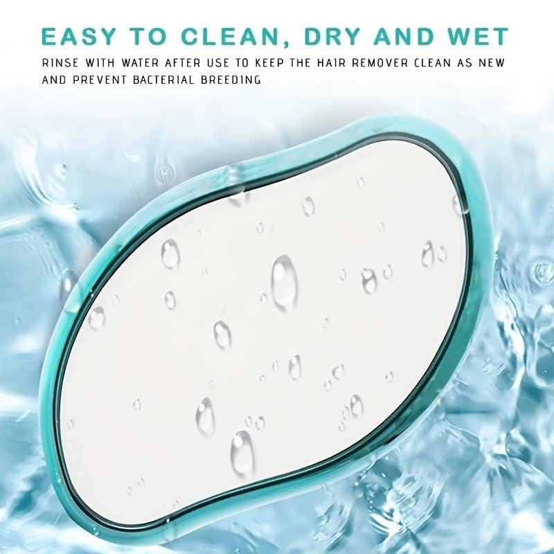 FXBAOJUNDA Magic Crystal Hair Eraser, Suitable for Men and Women Painless Exfoliating Crystal Hair Removal Tool, Magic Crystal Hair Remover for Legs and Back of Arms (Primary White)
