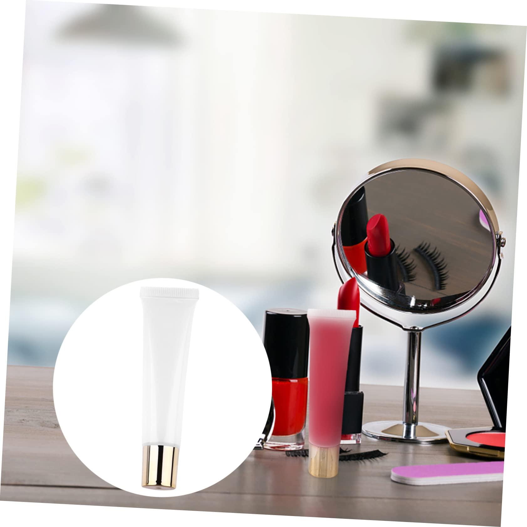 minkissy minkissy Create Your Own Lip Gloss 50pcs 15ml Empty Tubes Travel Size Reusable Gold Lip Gloss Containers