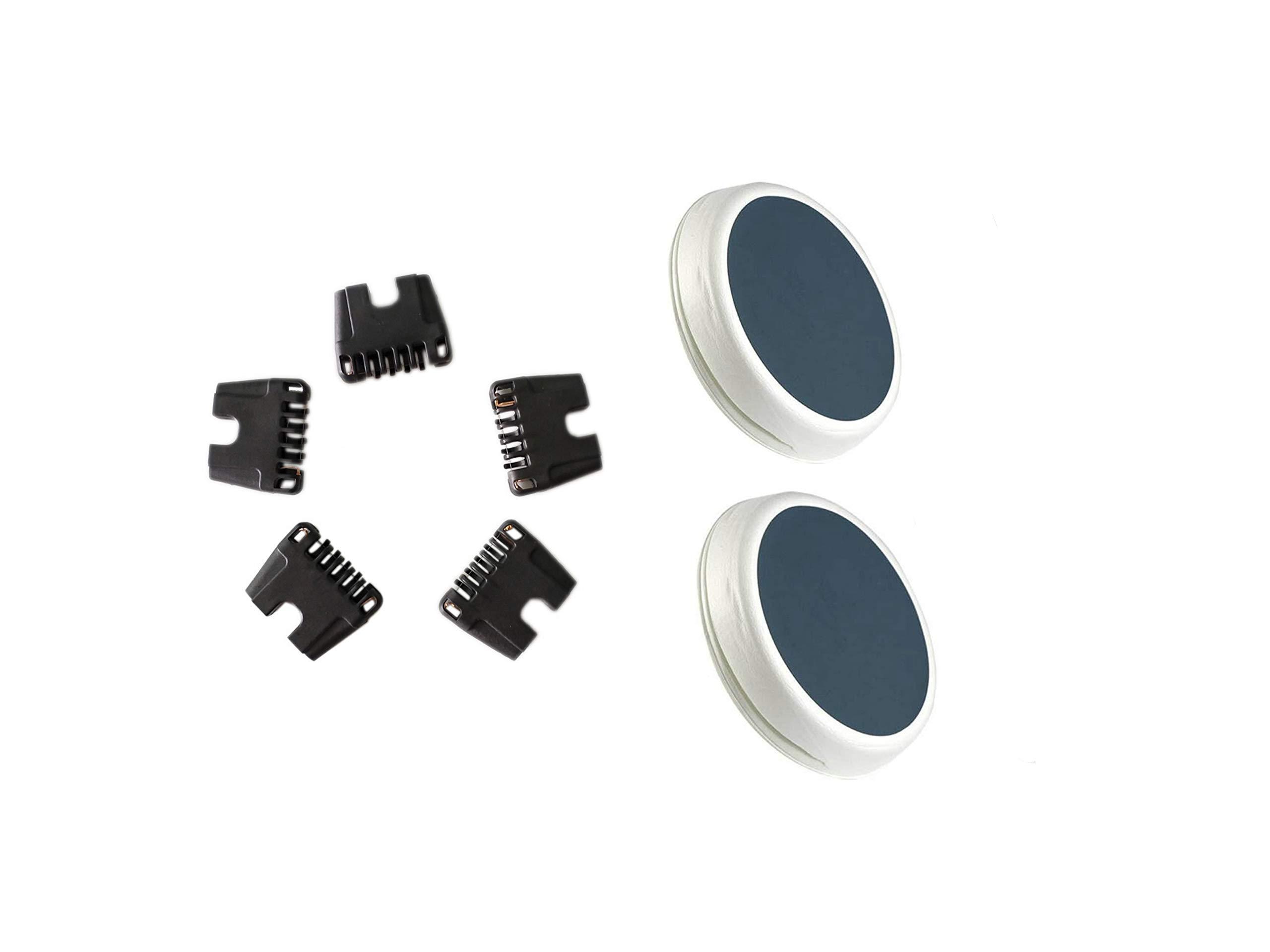 USonline911 5X Narrow Replacement Thermicon Refill Tips + 2 Large Buffer Refills for NONO Hair Removal Epilator 8800 Mini Pro 3 and Pro 5