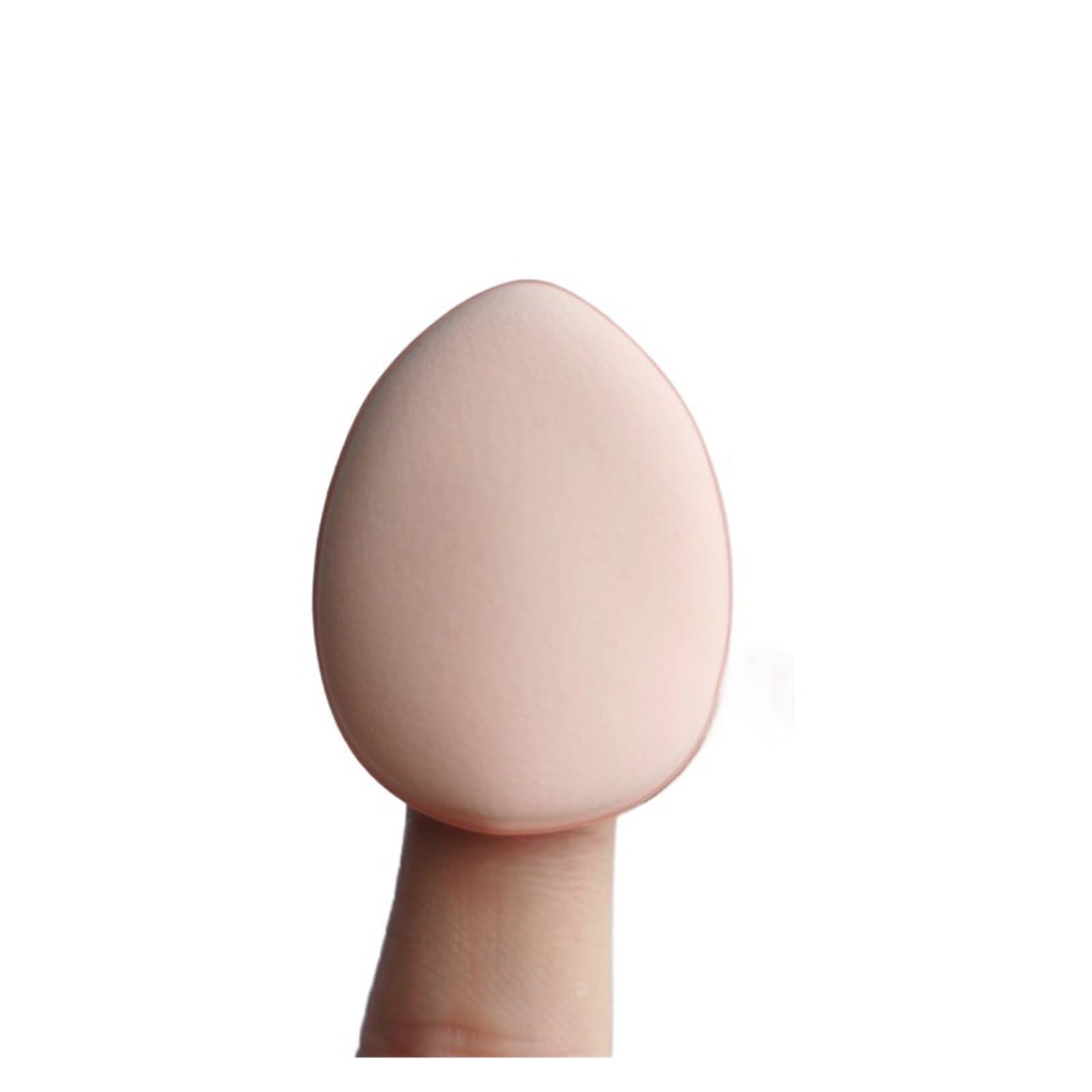 UNGMUQDD 3/10pcs Mini Size Professional Cosmetic Cushion Puff Concealer Foundation Detail Puff Finger Puff Set Makeup Sponge Beauty Tool(Black 3pcs OPP)