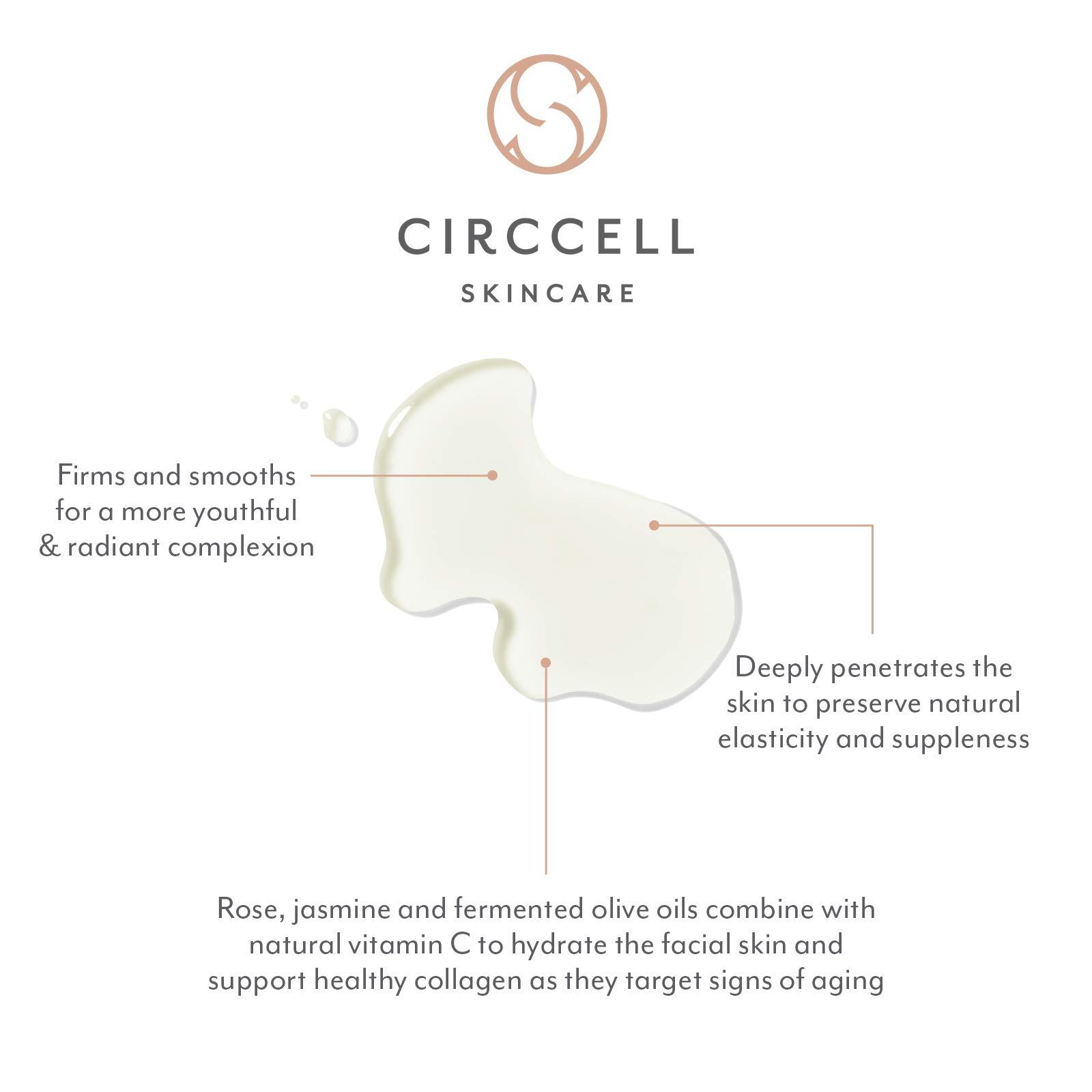 CIRCCELL CIRCCELL Extraordinary Face Oil - Jacqueline's Blend for Brightening & Anti-Aging Hydrating Natural Skin Care Treatment with Vitamin C, Rose & Jasmine Oils - All Skin Types, 30 ml