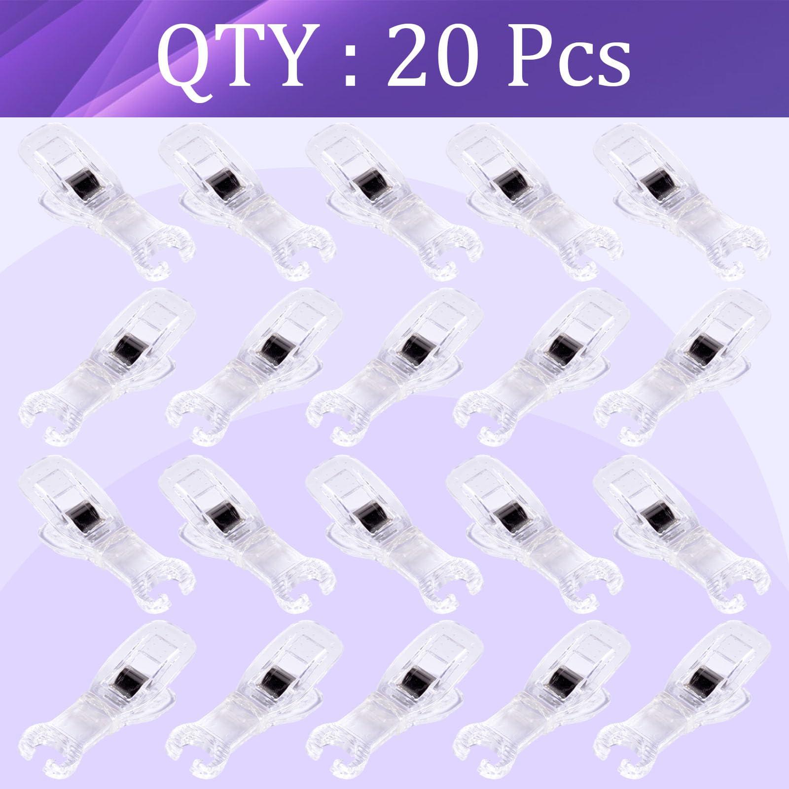 Usiriy 20PCS Piercing Clamps - Usiriy Disposable Piercing Needle Slot Forceps Clamp Clip Ear Nose Lip Navel Piercing for Piercing Supplies (Round)