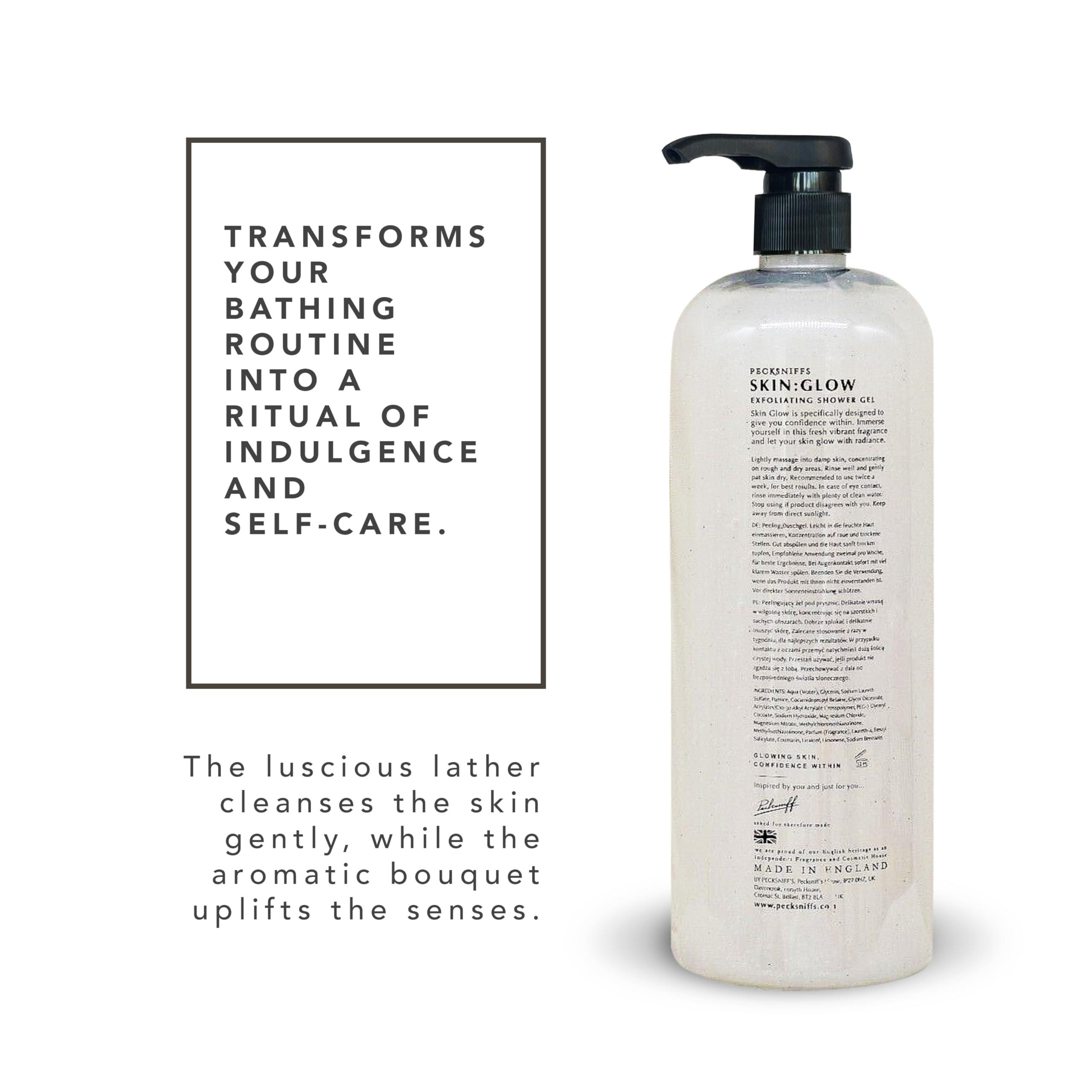 Pecksniff\'s Pecksniff\'s Coconut & Dragon Fruit Radiance Exfoliating Shower Gel | 1000 ml / 33.80 Fl Oz