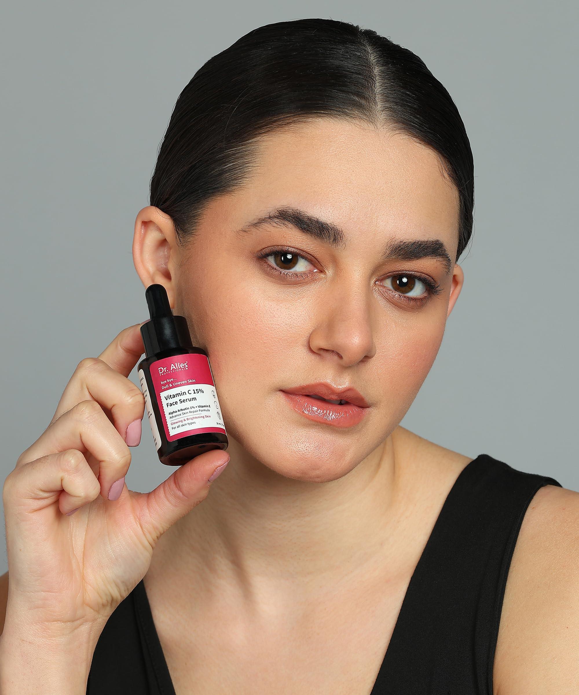 Dr. Alies - Professional Dr. Alies Professional 15% Vitamin C Face Serum | Advanced Skin Clarifying with Vitamin E | Reduces Acne Marks |30ml