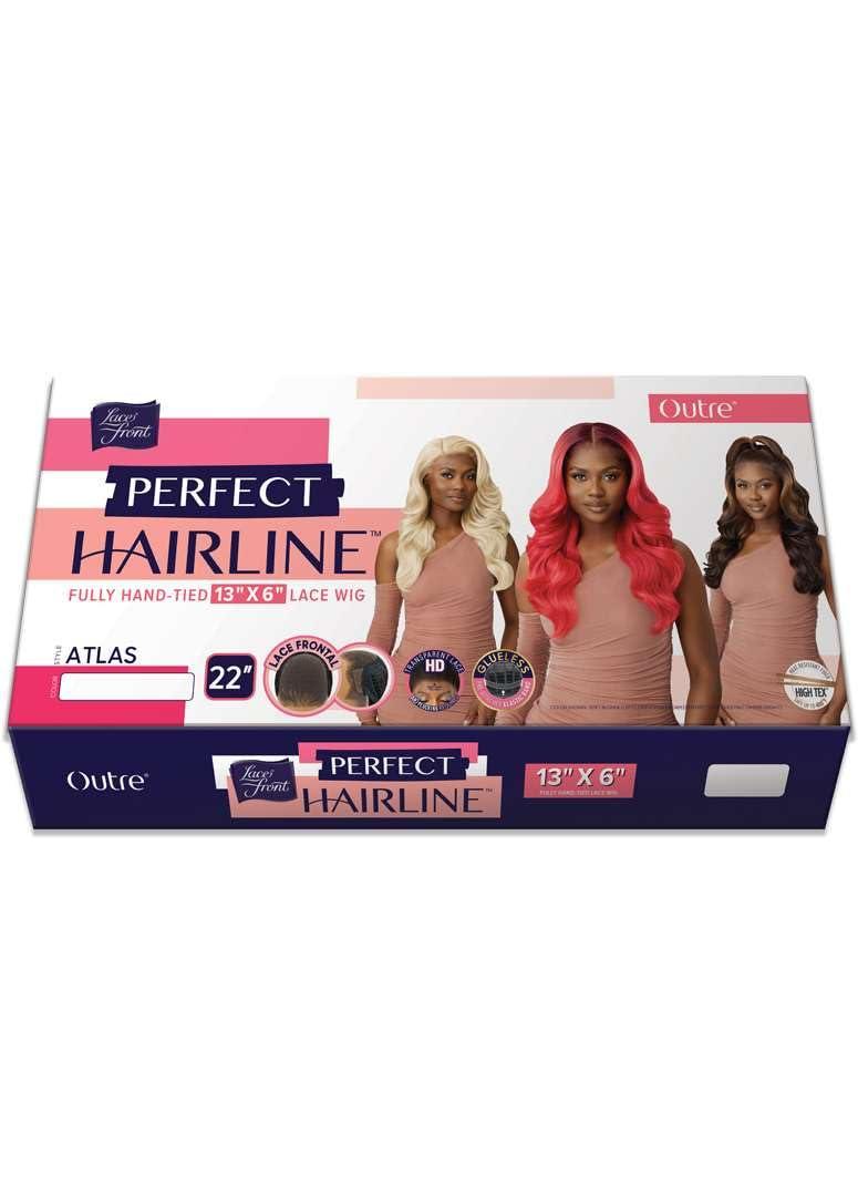Outre Outre Lace Front Wig - Perfect Hair Line 13X6 - Atlas (OFF BLACK 1B)