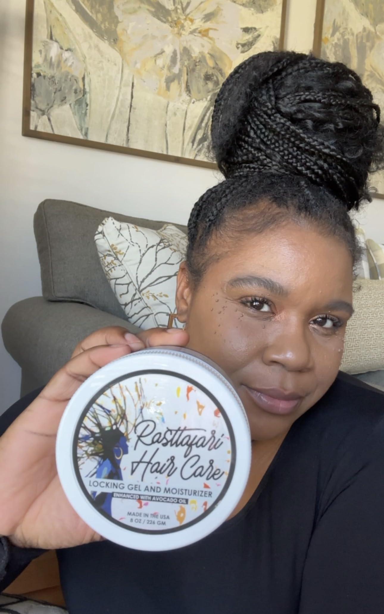 Rasttafari Hair Care Rastta Locs Water Base Locking Gel and Hair Moisturizer for Dreads with Avocado Oil for Dreadlocks, retwist, braids, styling and edges. *NO RESIDUE, FLAKING, WAX, SILICONE, SULFATE (8.00 oz)