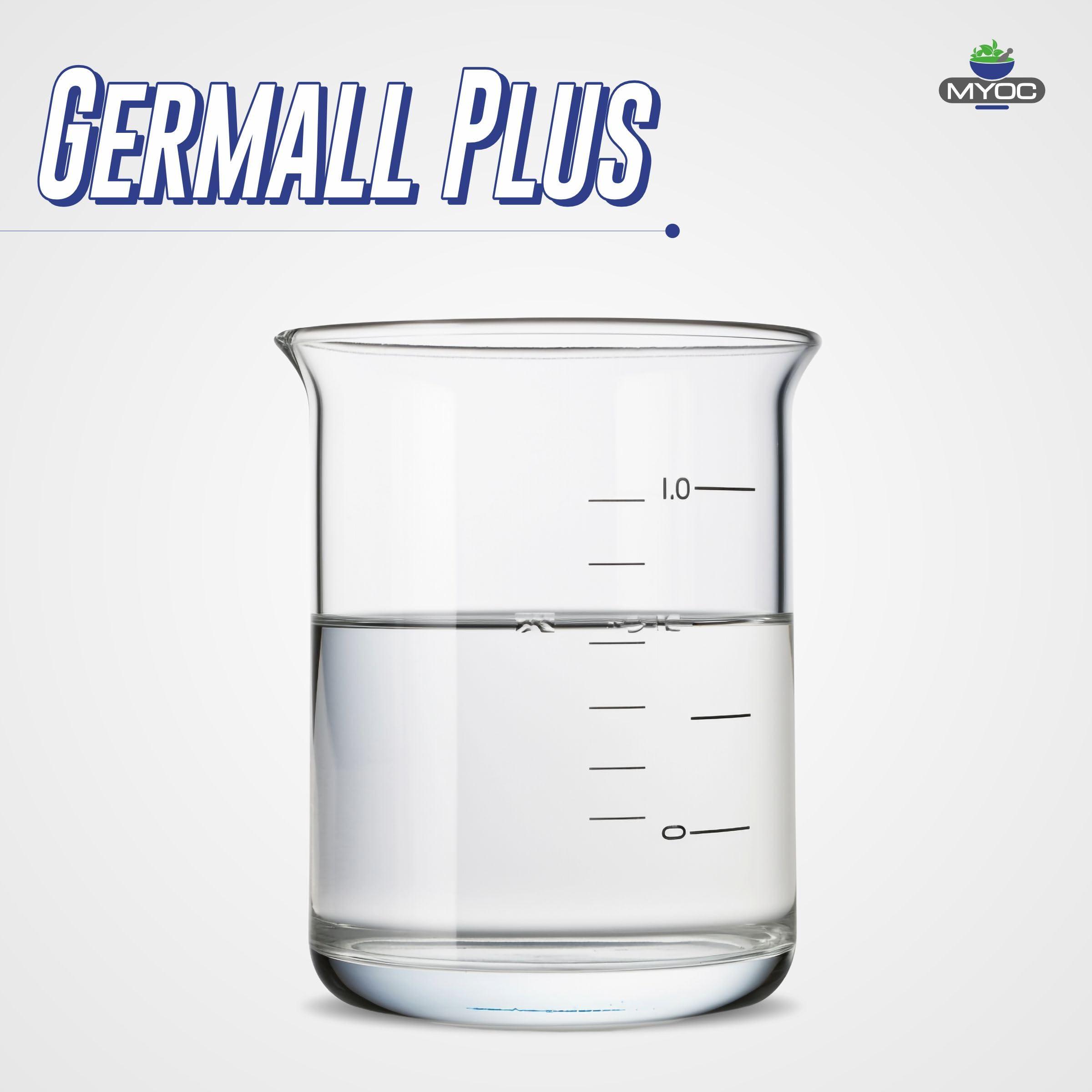 MYOC MYOC Germall Plus Natural Preservative, Clear Liquid, Suitable for Making Soap, Conditioners, Lotion, Creams and More (240 ml (8 Fl Oz))