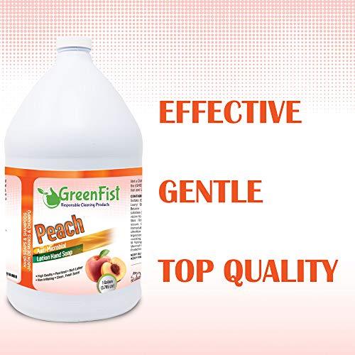 GreenFist GreenFist Peach Scented Hand Soap [ Liquid Gel Refill ] Softer Hands Made in USA, 128 Ounce (1 Gallon)