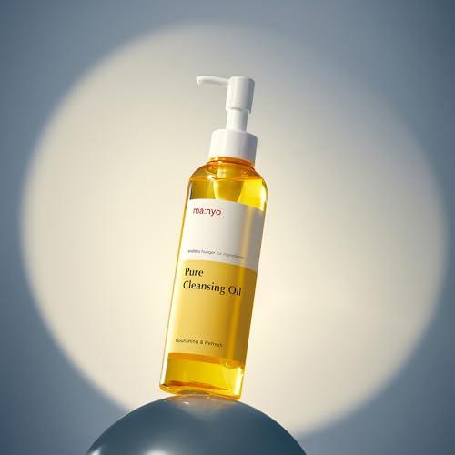 MA:NYO MANYO FACTORY Pure Cleansing Oil 6.7 fl oz (200ml) Korean Facial Cleanser, Blackhead Melting, Daily Makeup Removal with Argan Oil, for Women