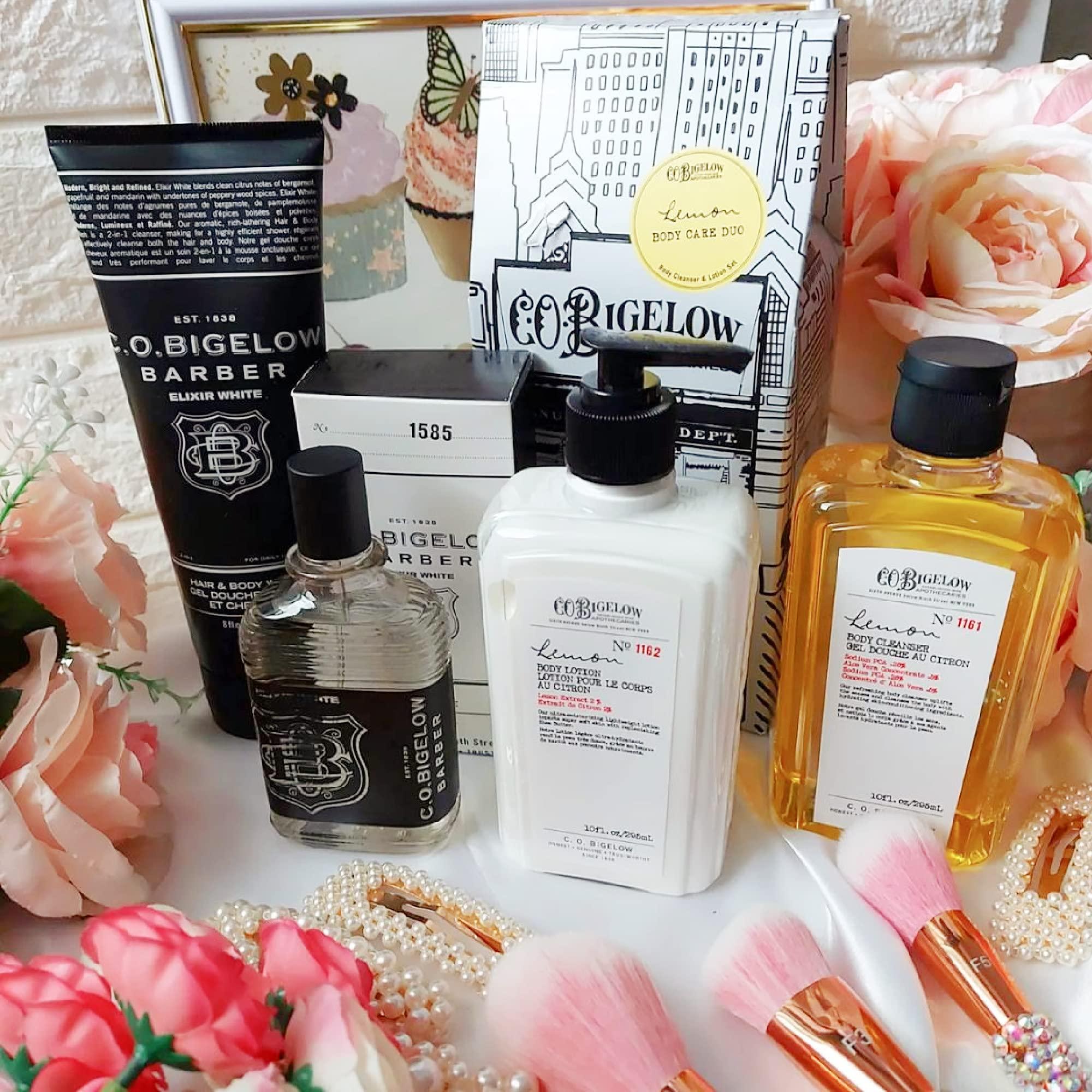 C. O. Bigelow C.O. Bigelow Apothecary Duo, Lemon Body Care Gift Box with Body Soap & Lotion, Gift Set of Two - Moisturizing Lotion & Liquid Hand Wash for Dry Skin - 10fl oz Each