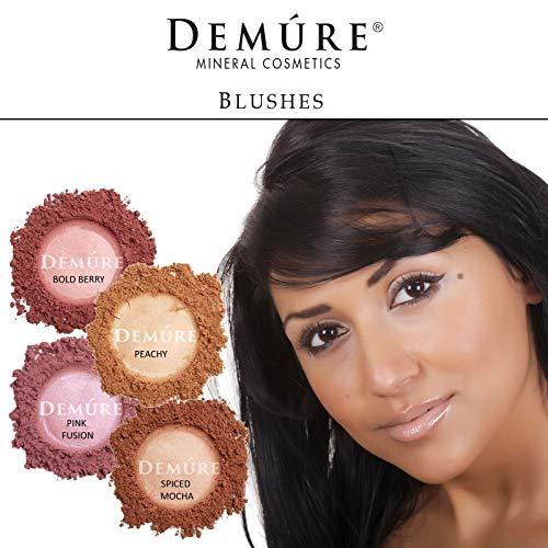 DEMÚRE Demure Mineral Blush Makeup (Spiced Mocha), Loose Powder Makeup, Natural Makeup, Blush Makeup, Professional Makeup, Cruelty Free Makeup, Blush Powder By Demure